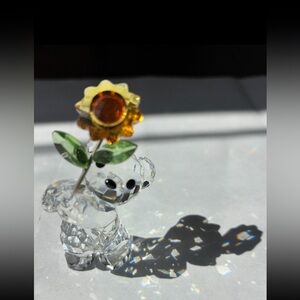 Swarovski Crystal’s Kris the Bear with Sunflower